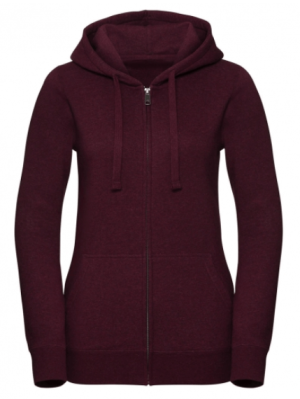 Ladies` Authentic Melange Zipped Hood Sweat - Reklamnepredmety