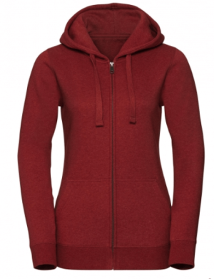 Ladies` Authentic Melange Zipped Hood Sweat - Reklamnepredmety