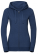 Ladies` Authentic Melange Zipped Hood Sweat - modra - variant