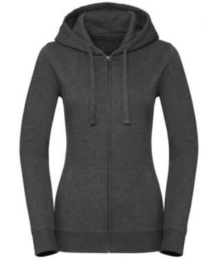 Ladies` Authentic Melange Zipped Hood Sweat - Reklamnepredmety