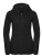 Ladies` Authentic Melange Zipped Hood Sweat - siva-tmava - variant