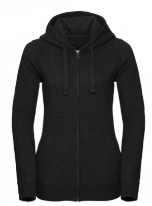 Ladies` Authentic Melange Zipped Hood Sweat - Reklamnepredmety