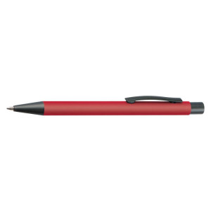 Plastic ballpoint pen with metal clip - Reklamnepredmety