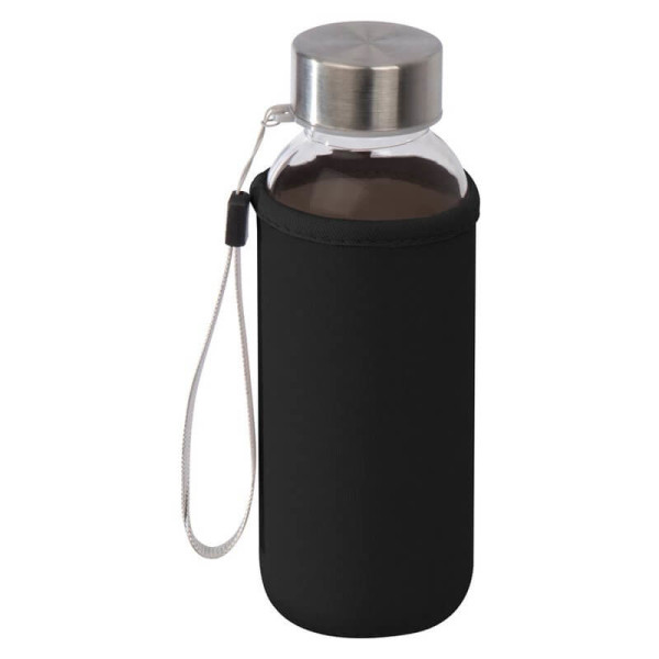 Drinking bottle with neoprene sleeve