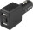 ABS USB car charger, Black - B1106700PK2_j - variant Gi B1106700PK2