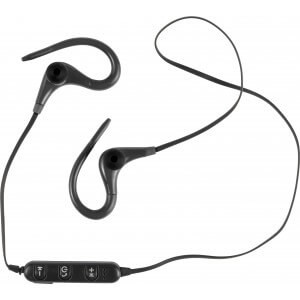 ABS wireless in-ear earphones, Black - Reklamnepredmety