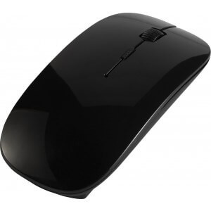 ABS wireless optical mouse, white - Reklamnepredmety