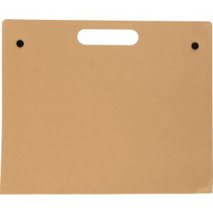 Cardboard writing folder, Brown - Reklamnepredmety