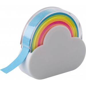 Cloud and rainbow memo tape dispenser - Reklamnepredmety