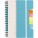 Wire bound notebook with ruler and sticky notes - wire-bound-notebook-with-ruler-and-sticky-notes-light-blue-8300-18-300 - variant 