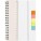 Wire bound notebook with ruler and sticky notes - wire-bound-notebook-with-ruler-and-sticky-notes-white-8300-02-300 - variant 
