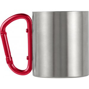 Stainless steel, double walled travel mug (200 ml) - Reklamnepredmety
