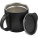 Stainless steel, double walled travel mug (350 ml), white - stainless-steel-double-walled-travel-mug-350-ml-black-8227-01-300 - variant