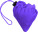 Foldable polyester (210D) shopping bag - foldable-polyester-210d-shopping-bag-purple-8962-24-hd - variant