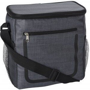 PU cooler bag, Grey - Reklamnepredmety