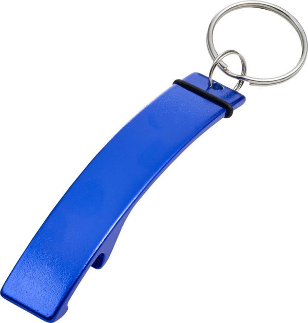 Aluminium bottle opener key chain, Silver