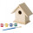 Birdhouse with painting set, Brown - birdhouse-with-painting-set-brown-8868-11-300 - variant