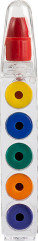 Six wax crayons in container, Various - B0602500PK2_c - variant Gi B0602500PK2