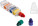 Six wax crayons in container, Various - B0602500PK2_d - variant Gi B0602500PK2