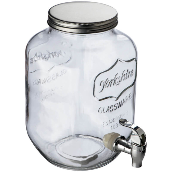 Glass dispenser with 4 jugs