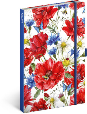 NOTIQUE Notes Kvety, linajkovaný, 13 x 21 cm - Reklamnepredmety