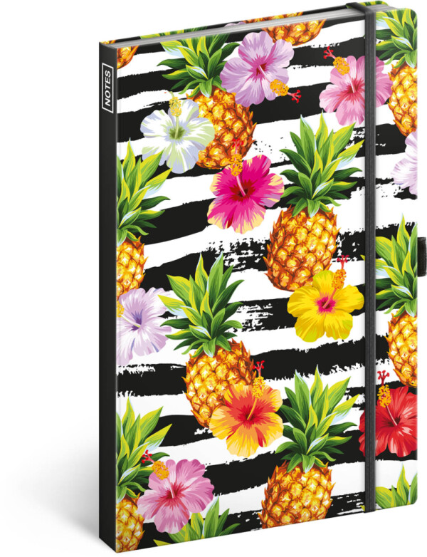 NOTIQUE Notes Pineapples, lined, 13 x 21 cm