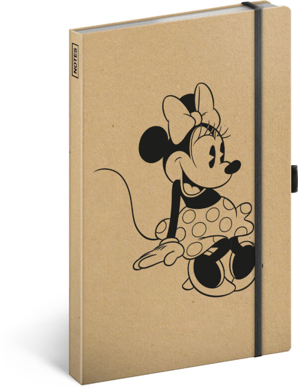 NOTIQUE Notes Minnie Craft, linajkovaný, 13 x 21 cm