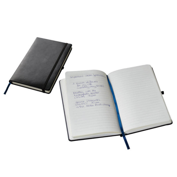 Black A5 notebook