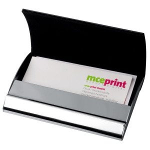 Metal business card holder