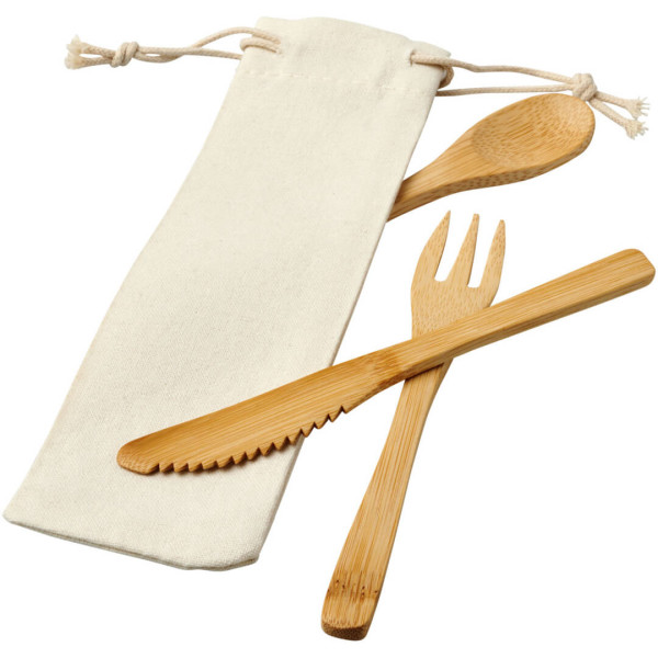 Set of bamboo cutlery Celuk