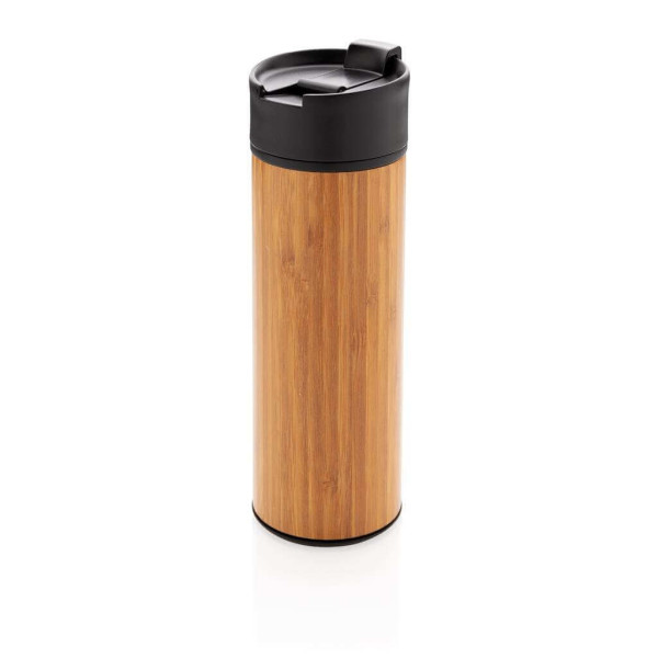 Bogota vacuum bamboo coffee mug