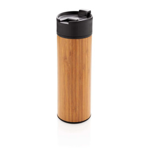 Bogota vacuum bamboo coffee mug - Reklamnepredmety