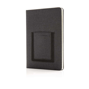 Deluxe A5 Notebook with phone pocket - Reklamnepredmety