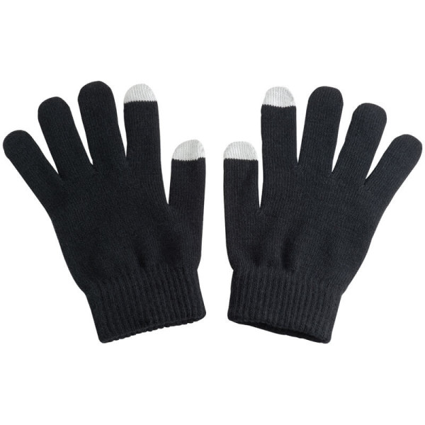 Acrylic gloves with touch tops on two fingers