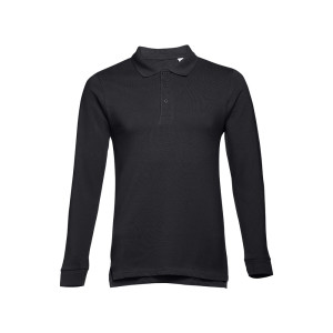 BERN. Men's long sleeve polo shirt - Reklamnepredmety