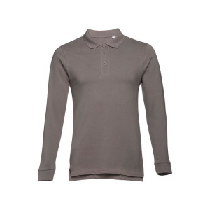 BERN. Men's long sleeve polo shirt - Reklamnepredmety