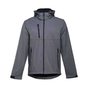 ZAGREB. Men's softshell with removable hood - Reklamnepredmety