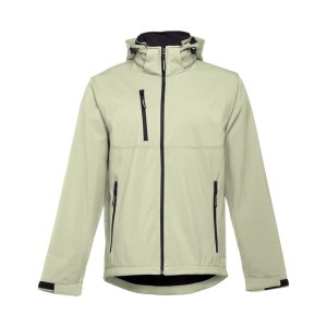 ZAGREB. Men's softshell with removable hood - Reklamnepredmety