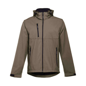 ZAGREB. Men's softshell with removable hood - Reklamnepredmety