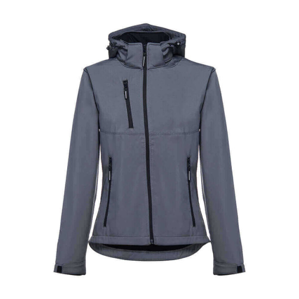 Women's softshell with removable hood ZAGREB WOMEN