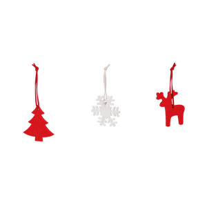 ZERMATT Set of 3 Christmas decorations - Reklamnepredmety