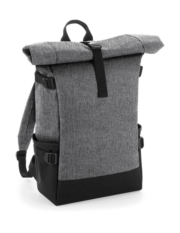 Block Roll-Top Backpack