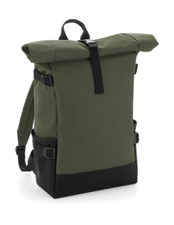 Block Roll-Top Backpack