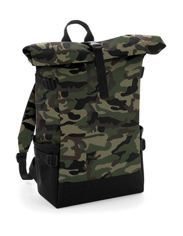 Block Roll-Top Backpack