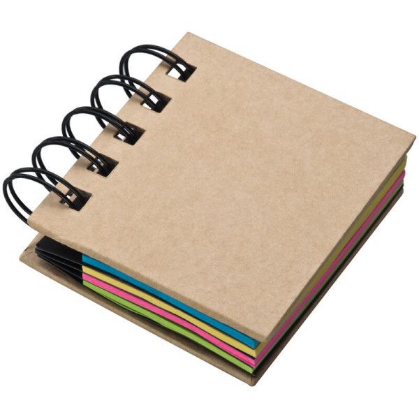 Small ring-binder with sticky notes