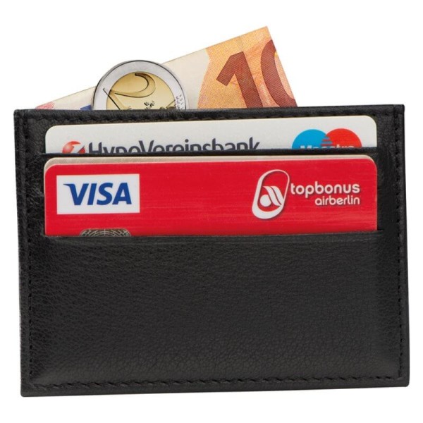 Leather RFID credit card case