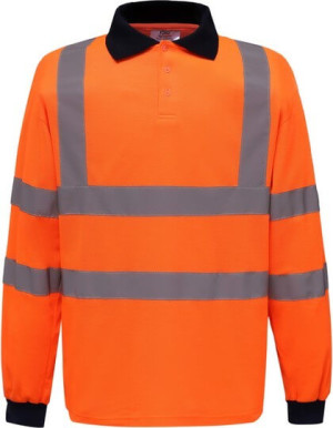 YK310 Hi-Vis Long Sleeve Polo - Reklamnepredmety