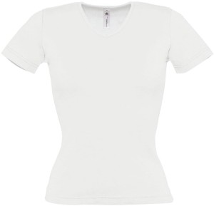 B&C | Ladies' Rib T-Shirt V-Neck - Reklamnepredmety