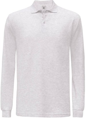 B&C | Fine Piqué Polo longsleeve - Reklamnepredmety