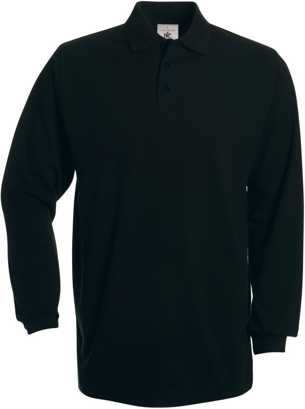 B&C | Heavy Fine Piqué Polo longsleeve